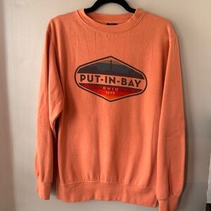 EUC, Coral Put-in-Bay Crewneck Sweatshirt